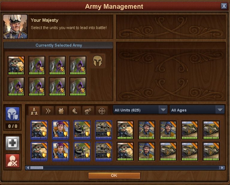 forge of empires gvg defending army and color guard